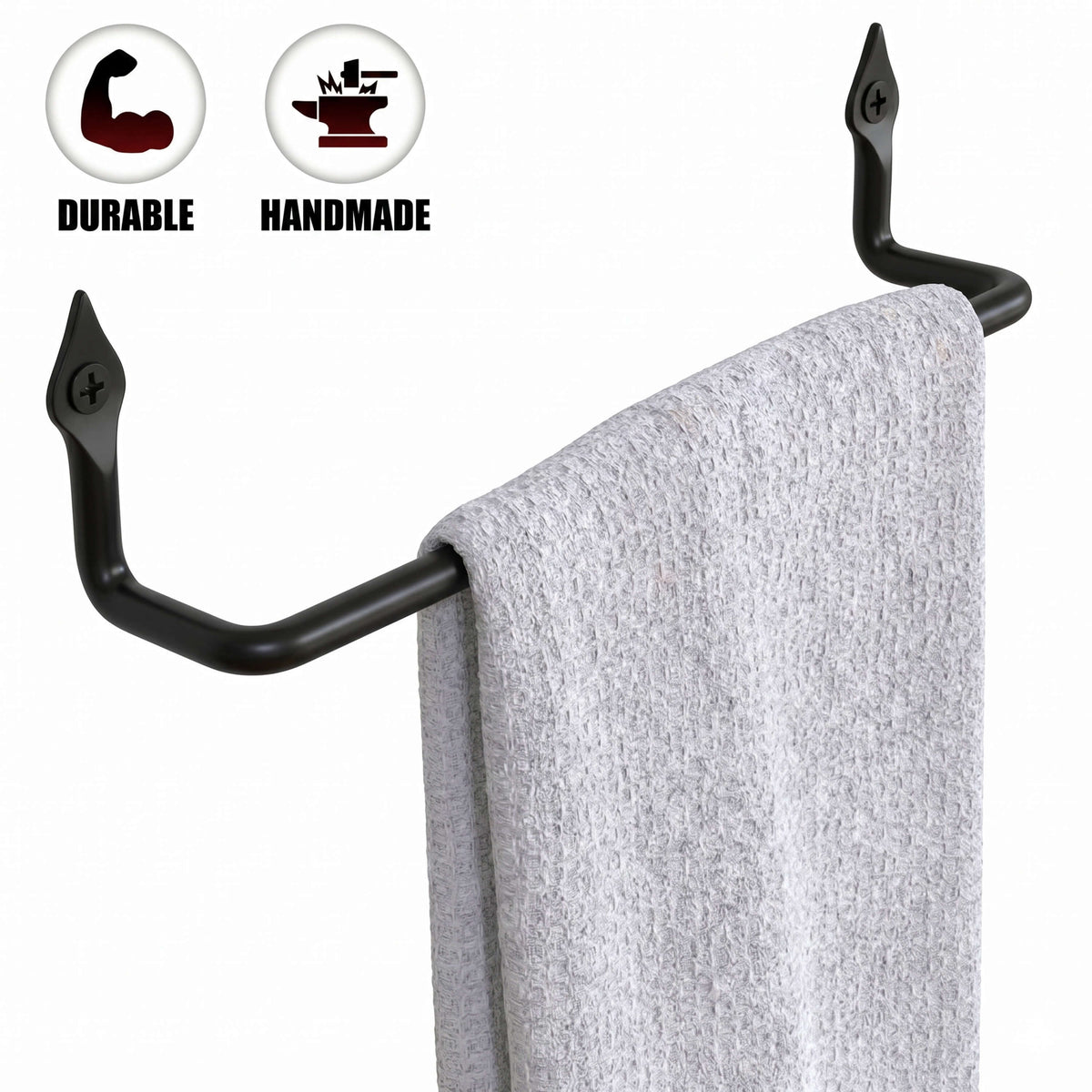 Handmade Wrought Iron Towel Holder MD17003 by Stur-De