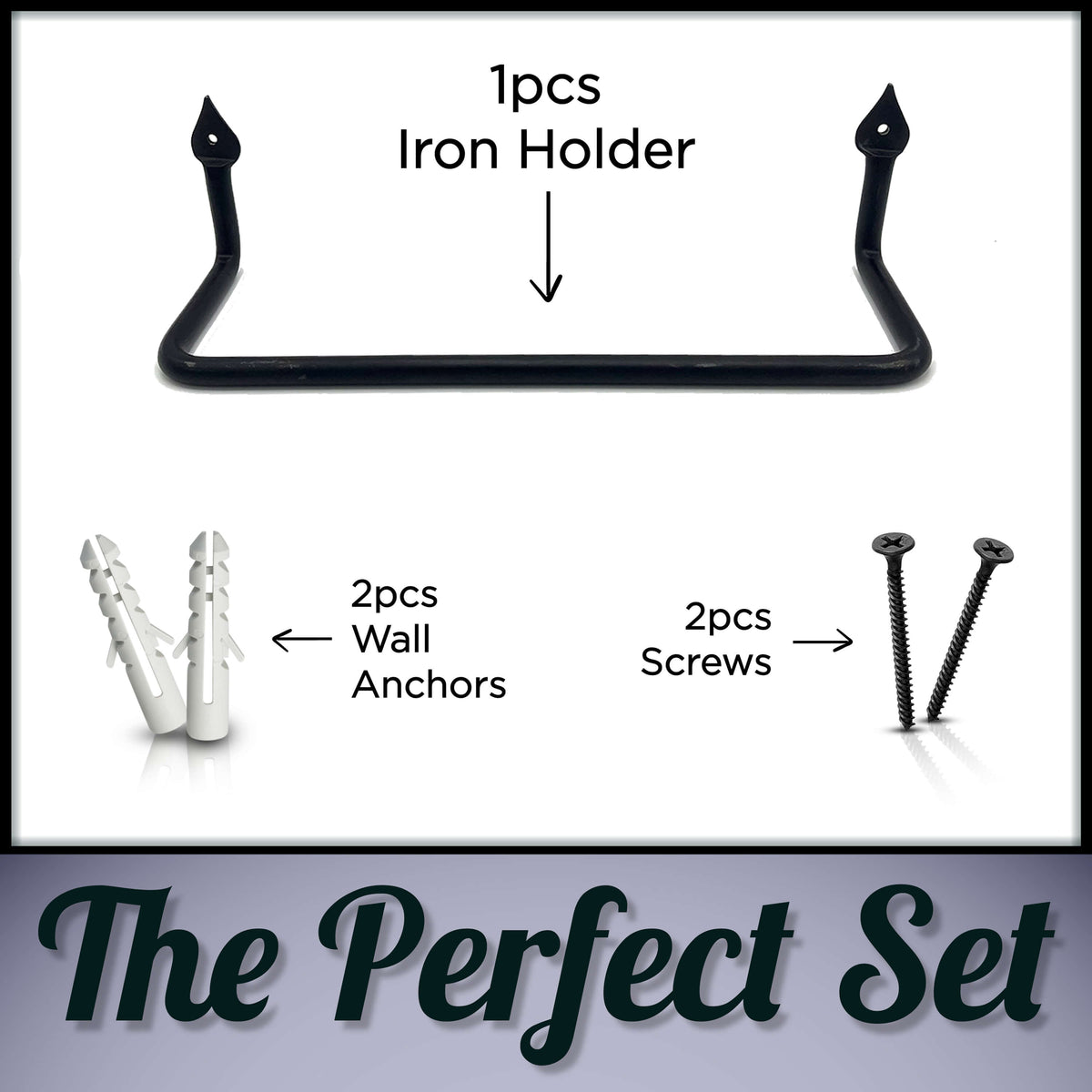 Handmade Wrought Iron Towel Holder MD17003 by Stur-De