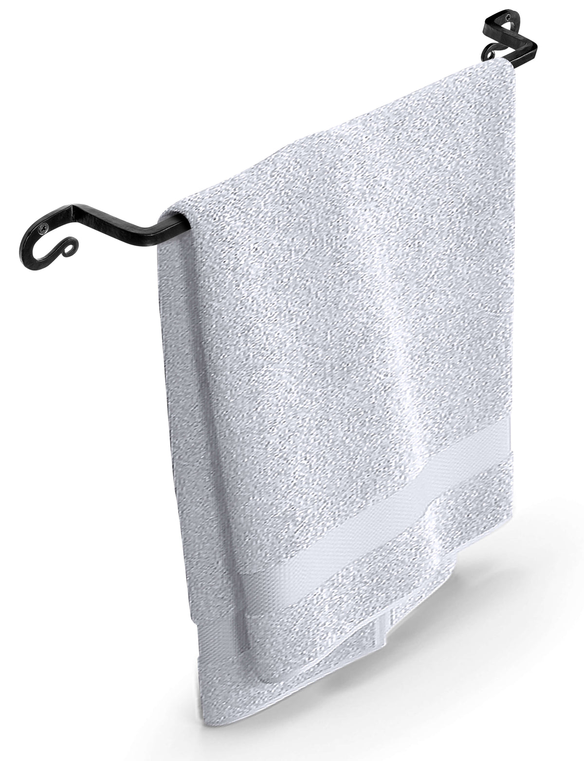 Handmade Wrought Iron Towel Holder by Stur-De