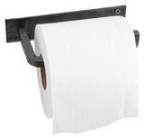 Wall Mounted Iron Toilet Paper Holder by Stur-De - Black