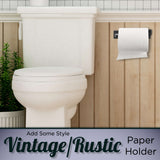 Wall Mounted Iron Toilet Paper Holder by Stur-De - Black