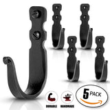 Basic Decorative Wrought Iron Wall Hooks by Stur-De