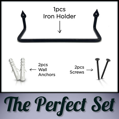 Handmade Wrought Iron Towel Holder MD17003 by Stur-De