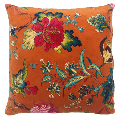 Colorful Soft Cotton Velvet Throw Pillow with Filling - Marie Décor