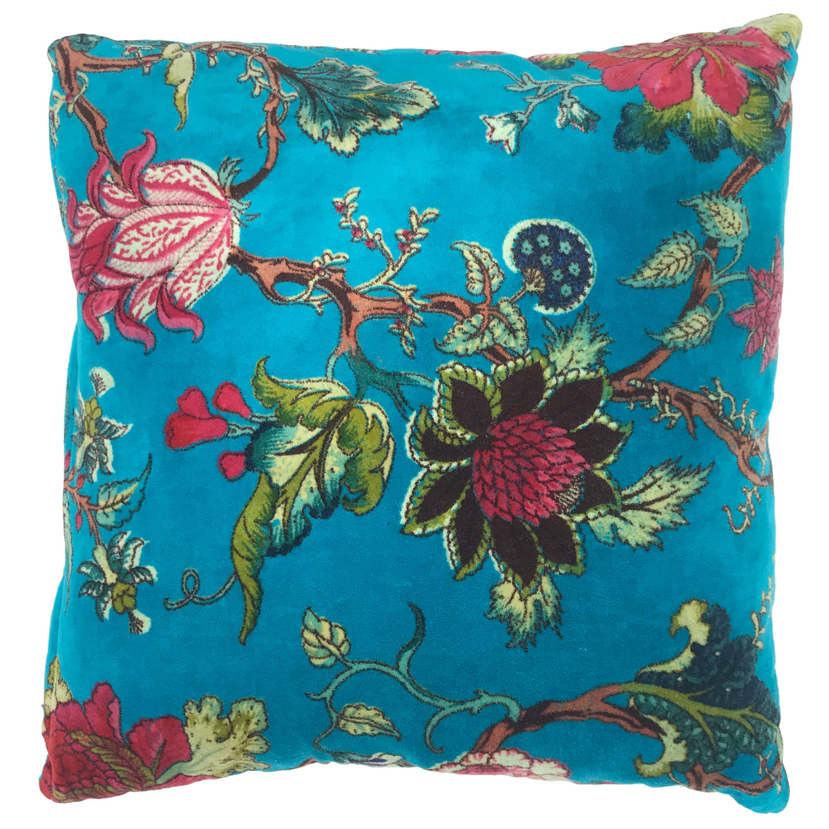 Colorful Soft Cotton Velvet Throw Pillow with Filling - Marie Décor