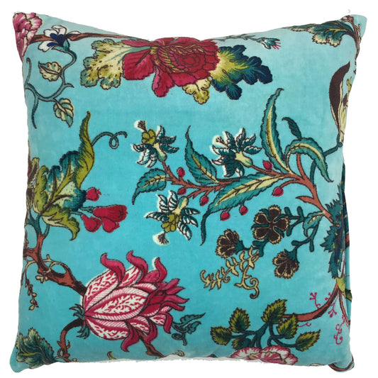 Colorful Soft Cotton Velvet Throw Pillow with Filling - Marie Décor