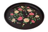 Hand Painted Decorative Vintage Stainless Steel Tray - Marie Décor