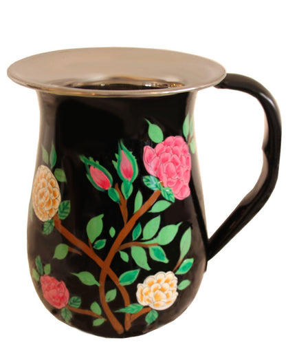 Hand Painted Stainless Steel Cold Drink Pitcher - Marie Décor