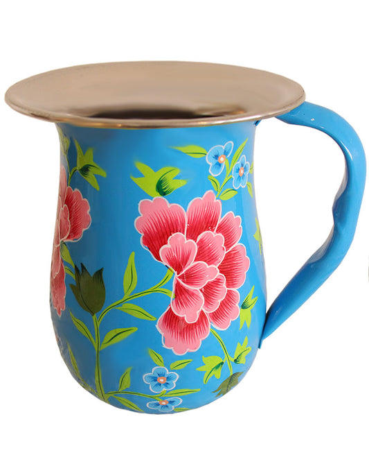 Hand Painted Stainless Steel Cold Drink Pitcher - Marie Décor