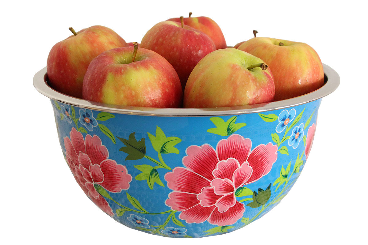 Hand Painted Stainless Steel Decorative Bowl - Marie Décor