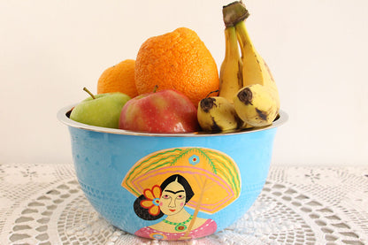 Hand Painted Stainless Steel Decorative Bowl - Marie Décor
