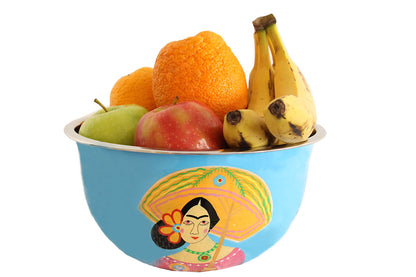 Hand Painted Stainless Steel Decorative Bowl - Marie Décor