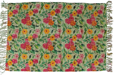 Decorative Colorful Soft Chenille Cotton Rug 24X20 Inch - Marie Décor