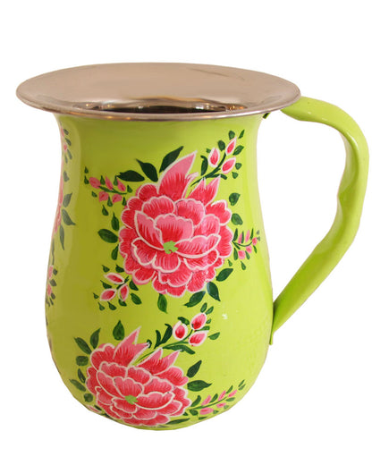 Hand Painted Stainless Steel Cold Drink Pitcher - Marie Décor