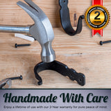 Basic Decorative Wrought Iron Wall Hooks by Stur-De