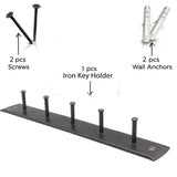 Decorative 5 Hooks Iron key holder for wall by Stur-De - Marie Décor