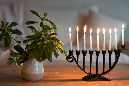9 Candle Handmade Iron Chanukah Menorah by Stur-De - Marie Décor