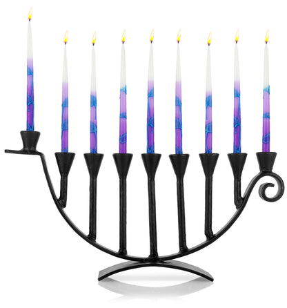 9 Candle Handmade Iron Chanukah Menorah by Stur-De