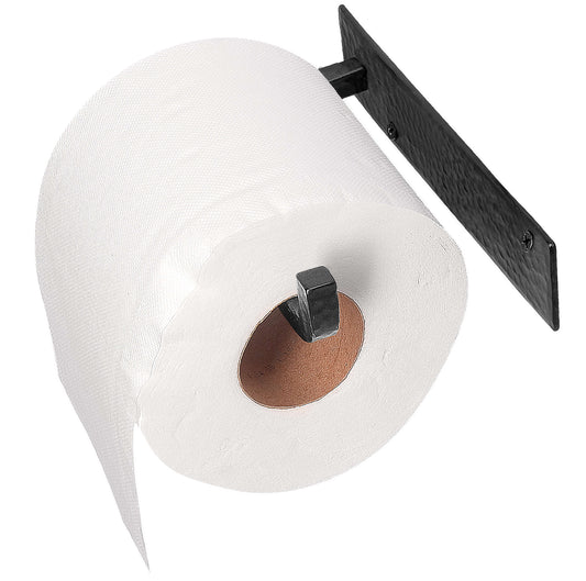 Wall Mounted Iron Toilet Paper Holder by Stur-De - Black