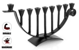 9 Candle Handmade Iron Chanukah Menorah by Stur-De