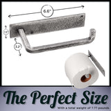 Wall Mounted Iron Toilet Paper Holder by Stur-De - Gray