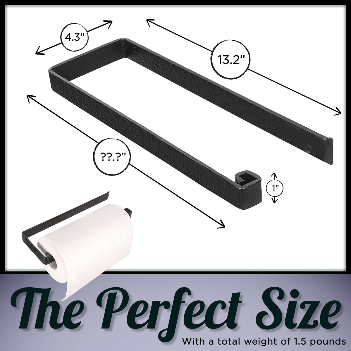 Wall Mount Iron Paper Towel Holder MD19003 by Stur-De - Marie Décor