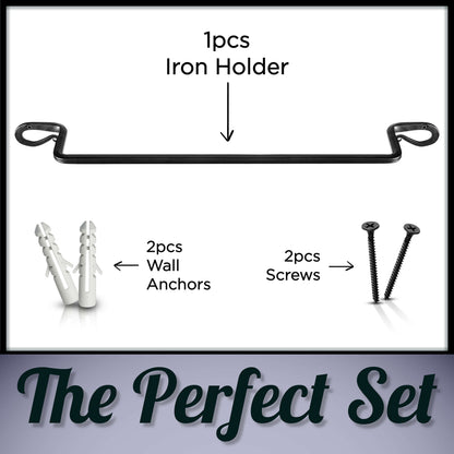Handmade Wrought Iron Towel Holder by Stur-De - Marie Décor