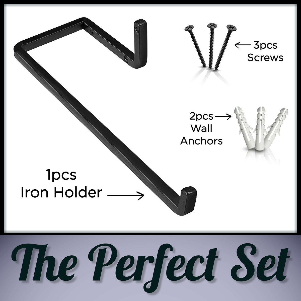 Basice Iron Wall Mount Paper Towel Holder by Stur-De - Marie Décor