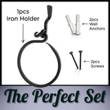 Handmade Wrought Iron Towel Ring Holder by Stur-De - Marie Décor