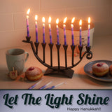 9 Candle Handmade Iron Chanukah Menorah by Stur-De