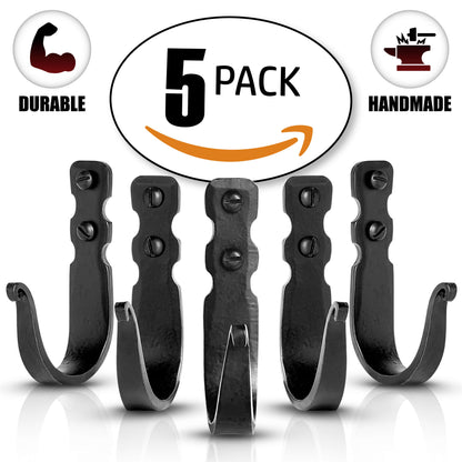 Basic Decorative Wrought Iron Wall Hooks by Stur-De