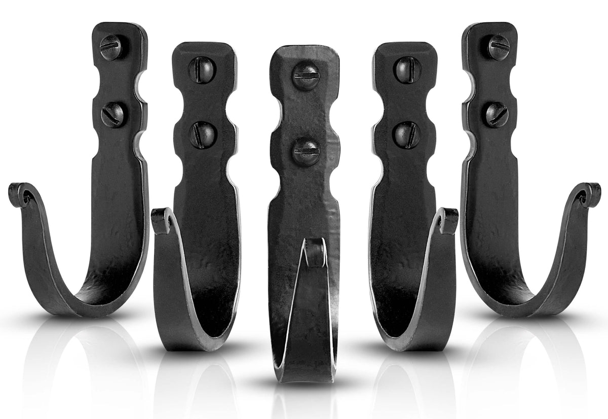 Basic Decorative Wrought Iron Wall Hooks by Stur-De