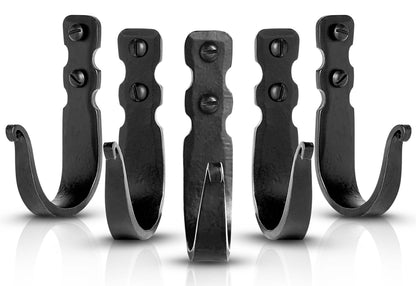 Basic Decorative Wrought Iron Wall Hooks by Stur-De