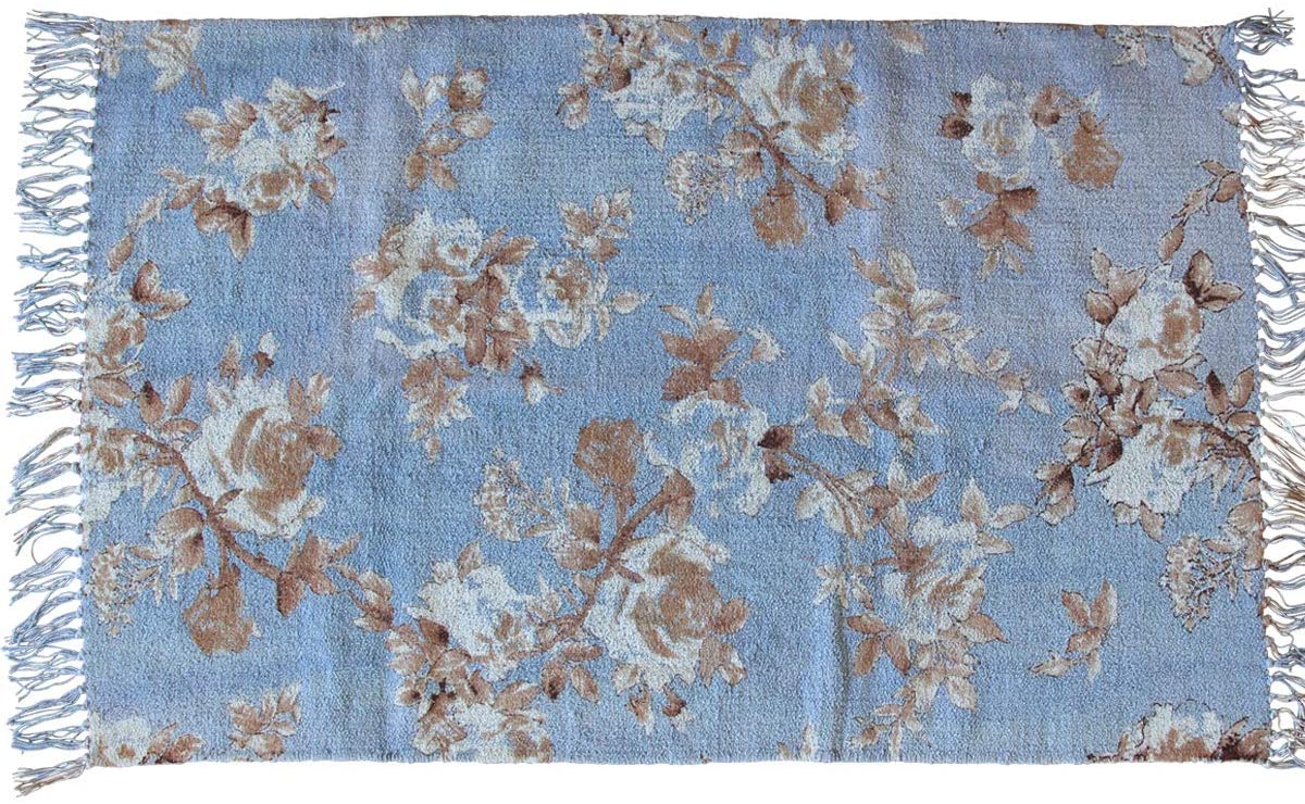 Decorative Colorful Soft Chenille Cotton Rug 24X20 Inch - Marie Décor