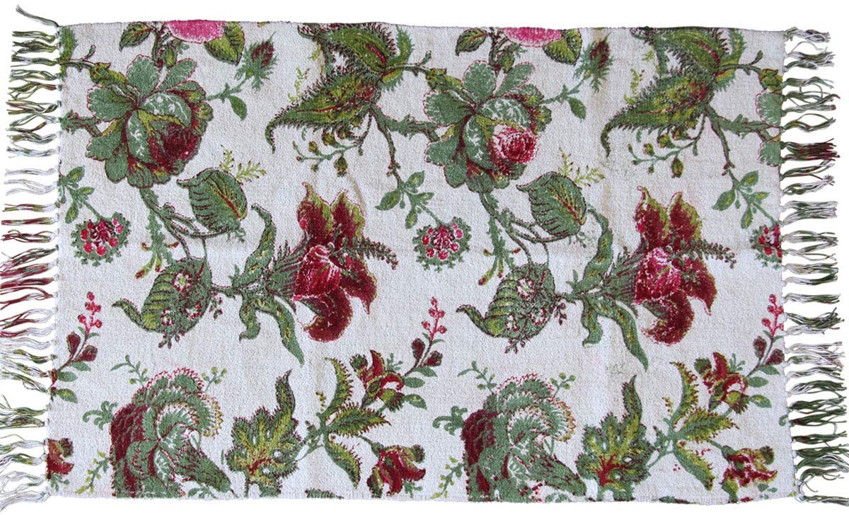 Decorative Colorful Soft Chenille Cotton Rug 24X20 Inch - Marie Décor